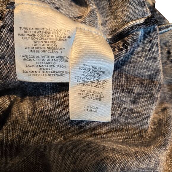 Jones New York 3X Gray Women's Top Shirt Long Sleeves Plus Size 3XL XXXL 26W 28W - Picture 4 of 6